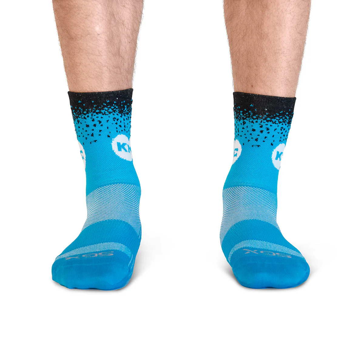 KMC Deep Blue Cycling Socks - Image 2